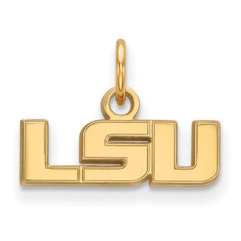 Sterling Silver w/GP LogoArt Louisiana State University XS Pendant