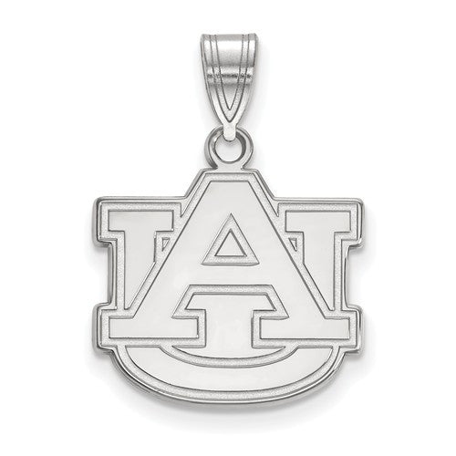 Sterling Silver LogoArt Auburn University Medium Pendant